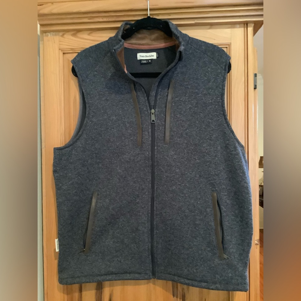 Men's Gray Vest by Tom Beckbe